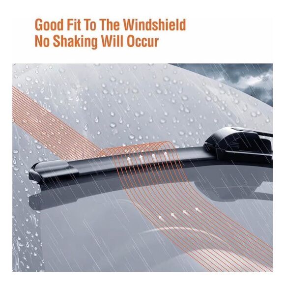 Wowiper Silicone Windshield Wiper Blades Sz 21” and 11” - Picture 5 of 5